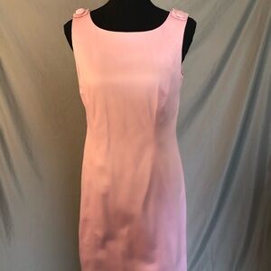 Pink Brooks Brothers Business Casual Mid-Length Dress